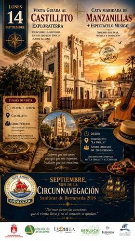 Cartel de Visita guiada al Castillito · Exploraterra