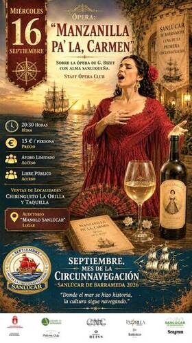 Cartel de Ópera «Manzanilla pa' la, Carmen»