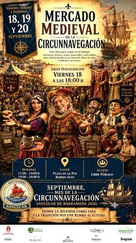 Cartel de Mercado Medieval de la Circunnavegación